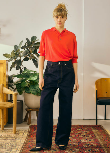 【Oblada】SUMMER HENRY POLO KNIT
