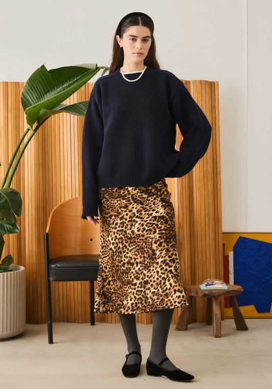 【Oblada】LEOPARD SKIRT