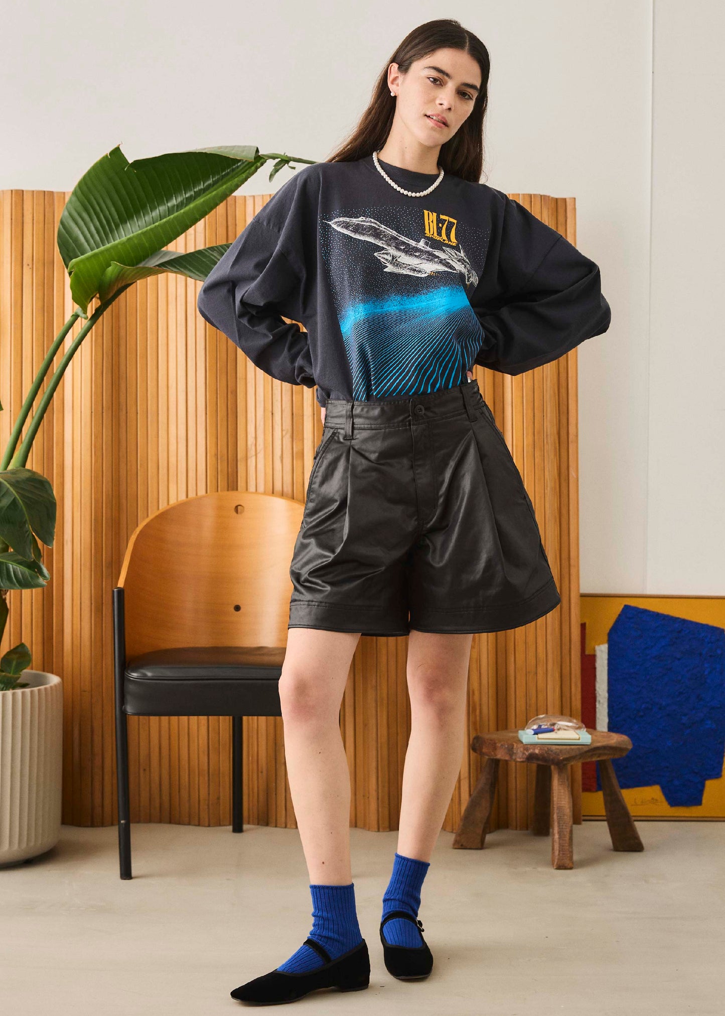 [ONLINE PREORDER] GI SHORTS LEATHER LIKE 